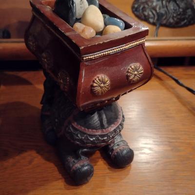 Pair of Wooden Carved Elephants