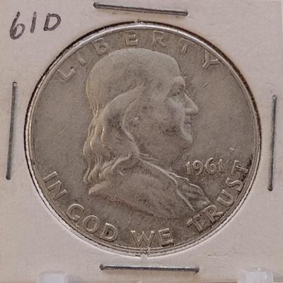 1961D Franklin Half-Dollar Circulated (#4)
