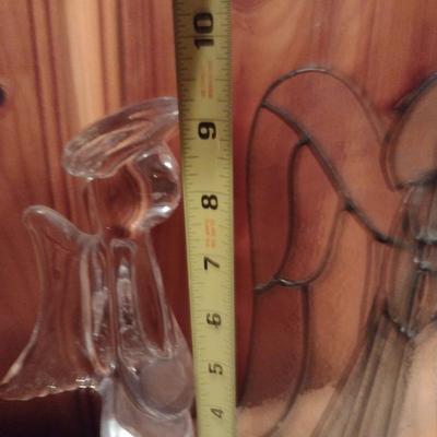 Collection of Angel Figurines- Stained Glass, Molded Glass and Department 56.