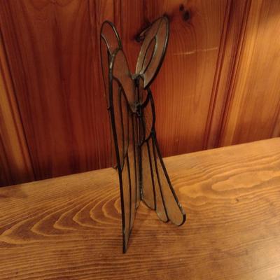 Collection of Angel Figurines- Stained Glass, Molded Glass and Department 56.