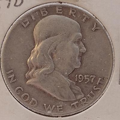 1957D Franklin Half-Dollar Circulated (#5)