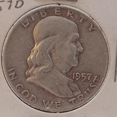 1957D Franklin Half-Dollar Circulated (#5)