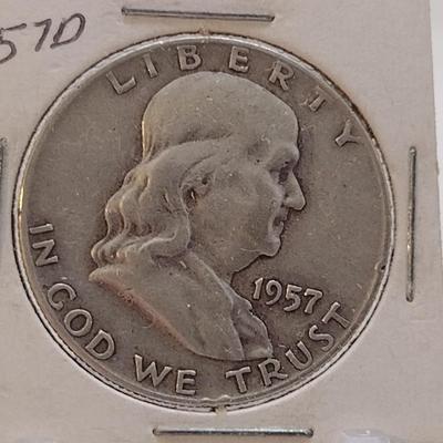 1957D Franklin Half-Dollar Circulated (#6)