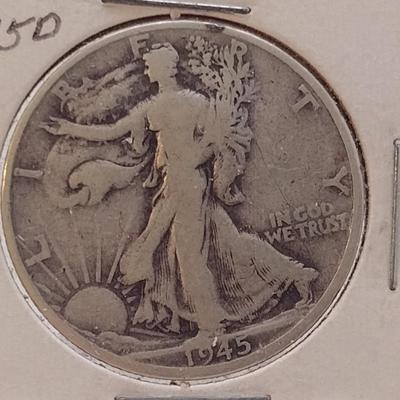 1945D Walking Liberty Silver Half-Dollar (#11)