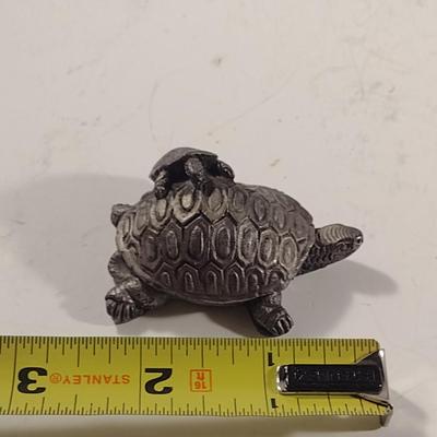 Collection of Metal Figurines- Birds, Ducks, and Turtle