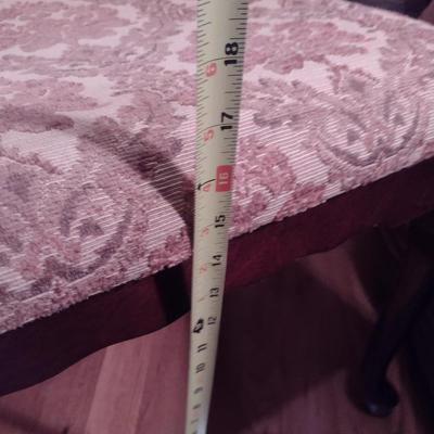 Upholstered Wood Frame Foot Stool/Bench