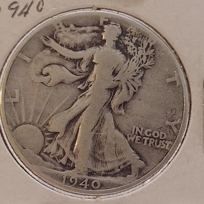 1940 Walking Liberty Silver Half-Dollar (#15)