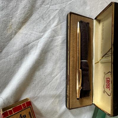 1487 Vintage Pen Lot Cross GF Pen Set