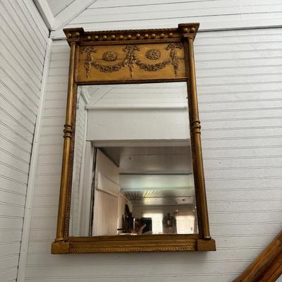 U1489 Antique Gold Gilt Mirror