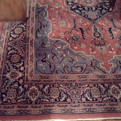 Wool Area Rug- Approx 92" x 65" (D)