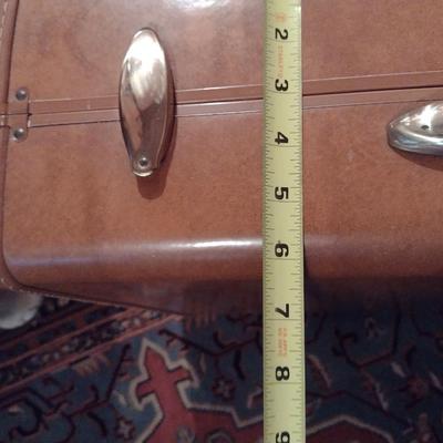 Pair of Vintage Samsonite Streamlite Faux Leather Hard Shell Suitcases