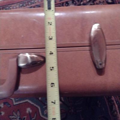 Pair of Vintage Samsonite Streamlite Faux Leather Hard Shell Suitcases