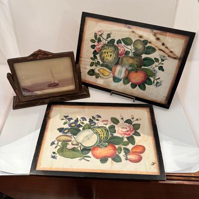 1494 Pair of Antique Fruit Felts