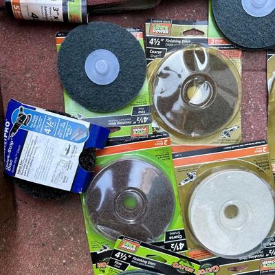 Box of Sanding Belts & Finishing Discs
