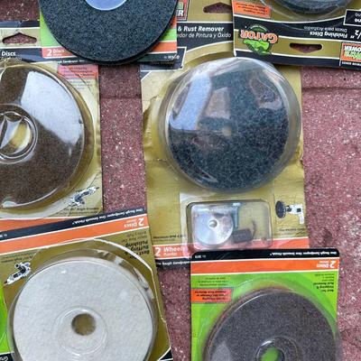 Box of Sanding Belts & Finishing Discs