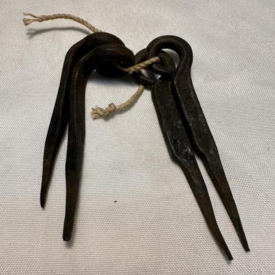 Two Pairs of Mosquito Net Brackets c. 1850