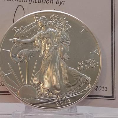 2012 N.Y. Mint American Eagle Silver Dollar (#31)