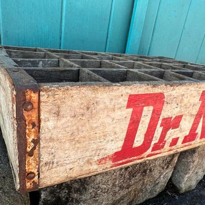 Vintage Dr. Nut Soda Wooden Crate