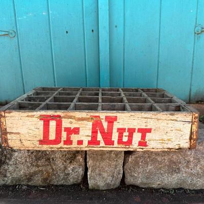 Vintage Dr. Nut Soda Wooden Crate