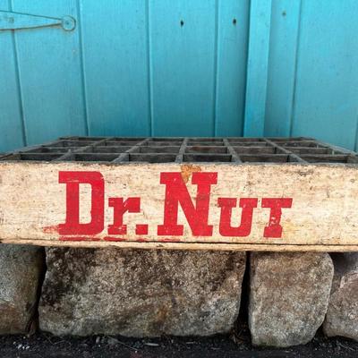 Vintage Dr. Nut Soda Wooden Crate