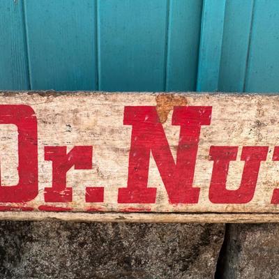 Vintage Dr. Nut Soda Wooden Crate