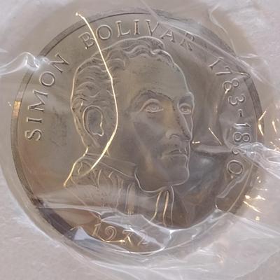 1972 Panama 20 Balboas 2000 Grain Sterling Silver .925 Proof Coin Franklin Mint (#40)