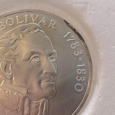 1972 Panama 20 Balboas 2000 Grain Sterling Silver .925 Proof Coin Franklin Mint (#41)