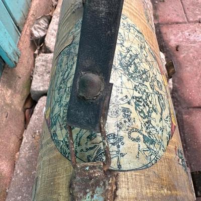 Vintage Decoupage Tin Lunchbox or Storage Container
