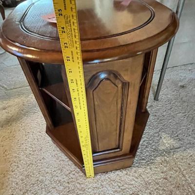Oval side table