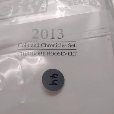 2013 U.S. Mint Theodore Roosevelt Coin and Chronicles Set (#44)