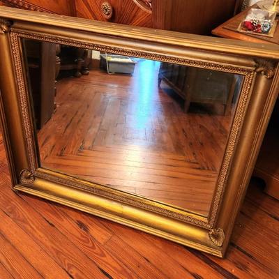 Lot #142 Heavy Vintage Wall Mirror