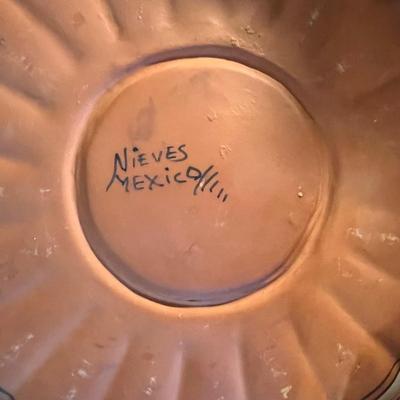 Talavera pottery Bird bath