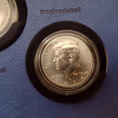 United States Mint 50th Anniversary Kennedy Half-Dollar Silver Coin Collection Four Coin Set (#45)