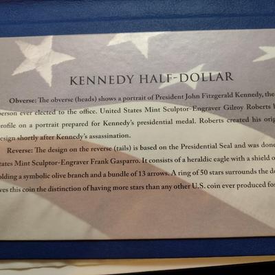 United States Mint 50th Anniversary Kennedy Half-Dollar Silver Coin Collection Four Coin Set (#45)