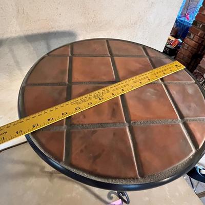 Tile top patio table