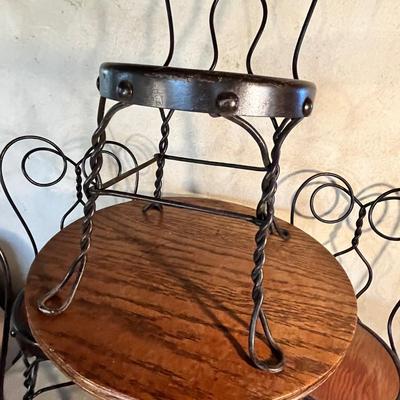 Antique Child's Ice Cream Parlor table set