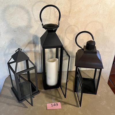 Lot of 3 small Carriage lanterns