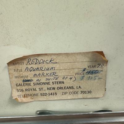 SIGNED by Reddick â€œAquariumâ€ 1970