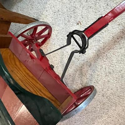 Restored antique buckboard style wagon