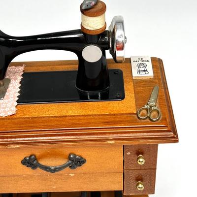 Vintage Desk, Phone Booth, Sewing Machine Wooden Music Boxes