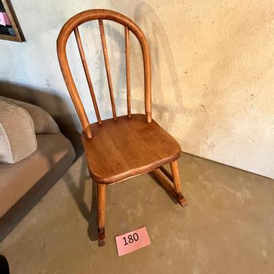 Vintage child's bentwood rocker