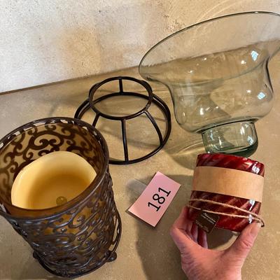 Lot of candle holders