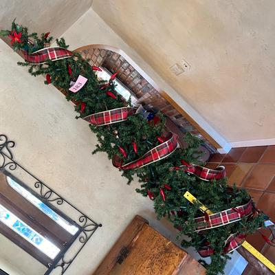 Pencil tree with Pepper string lights