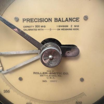 Roller-Smith Co. Precision Balance Scale w/ Wood Case