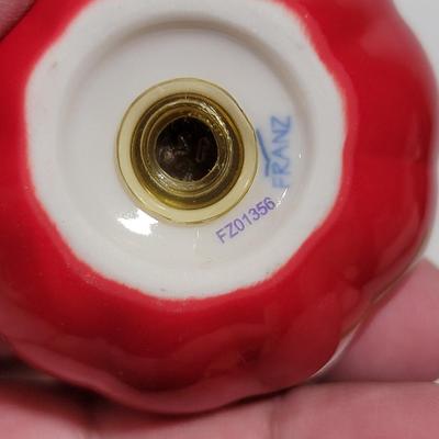 FRANZ Hibiscus porcelain salt / pepper shakers