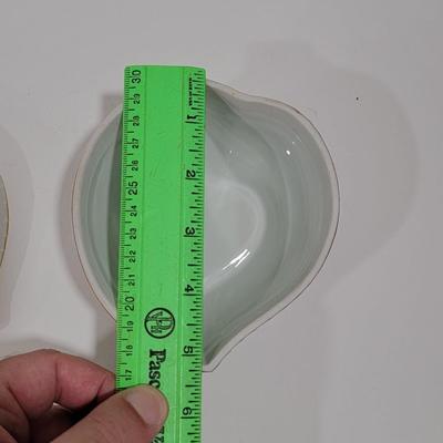 HEREND antique heart shaped covered dish