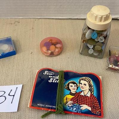 Vintage Buttons and More
