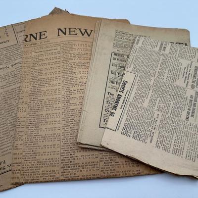 1918-1919 Newspapers
