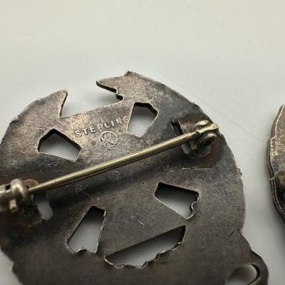 Various Sterling Military Medals
