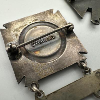 Various Sterling Military Medals